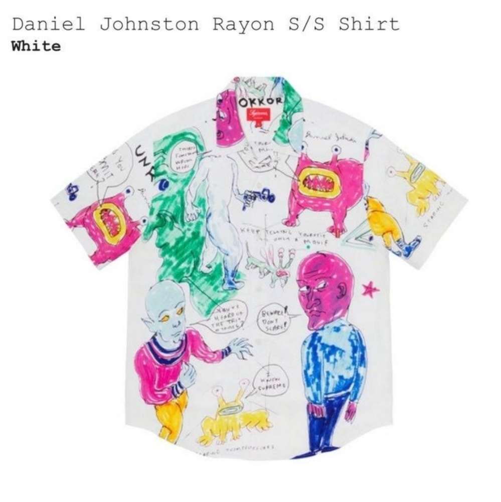 Supreme x Daniel Johnston Rayon White Shirt